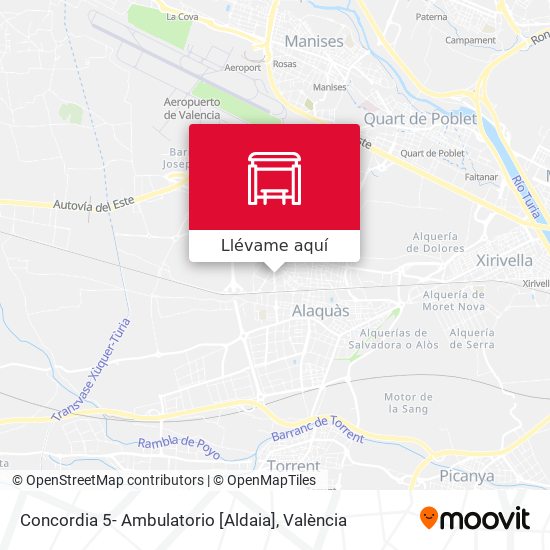 Mapa Concordia 5- Ambulatorio [Aldaia]