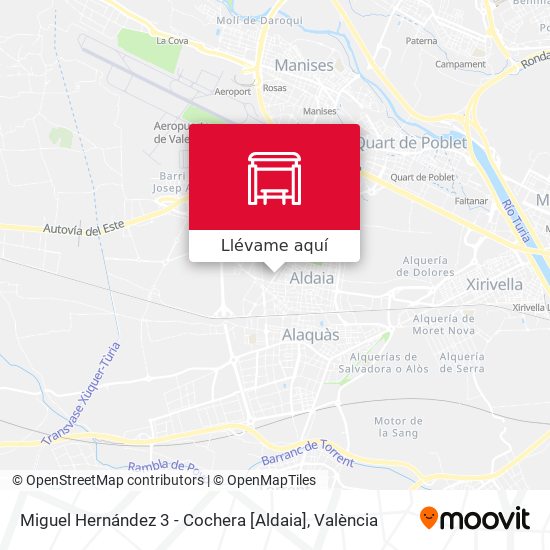 Mapa Miguel Hernández 3 - Cochera [Aldaia]
