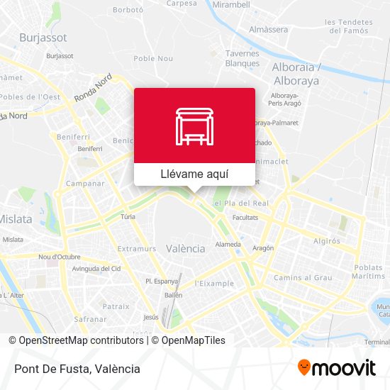 Mapa Pont De Fusta