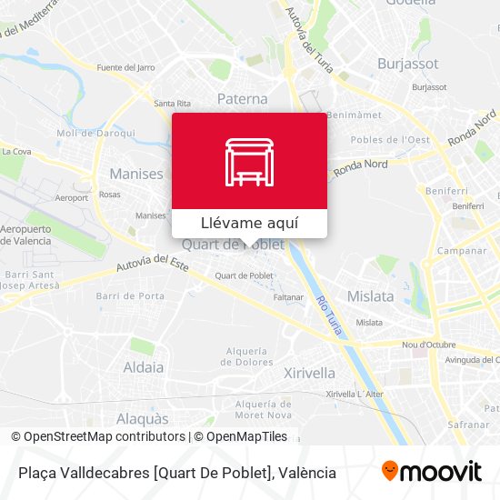 Mapa Plaça Valldecabres [Quart De Poblet]