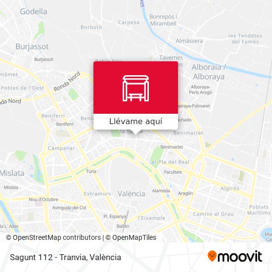 Mapa Sagunt 112 - Tranvia