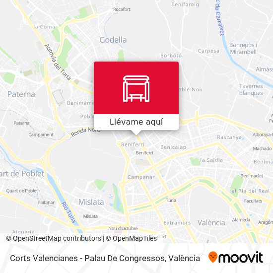 Mapa Corts Valencianes - Palau De Congressos