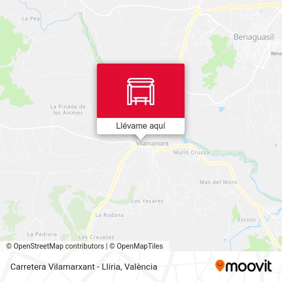 Mapa Carretera Vilamarxant - Llíria