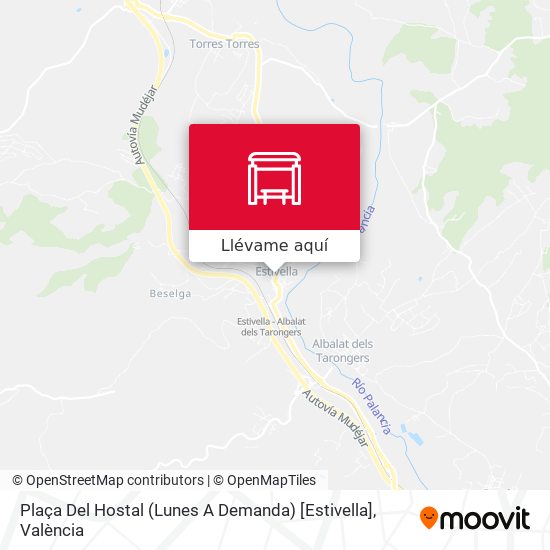 Mapa Plaça Del Hostal (Lunes A Demanda) [Estivella]