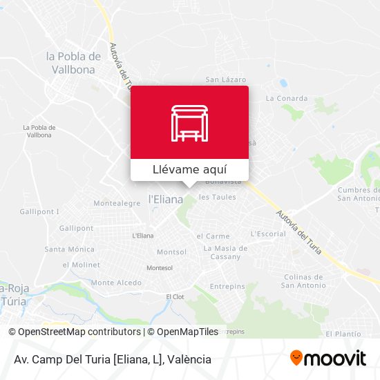 Mapa Av. Camp Del Turia [Eliana, L]