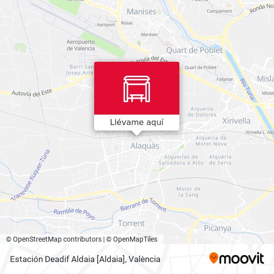 Mapa Estación Deadif Aldaia [Aldaia]