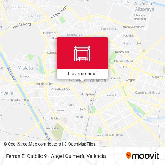 Mapa Gran Vía Fernando El Católico, 9 [València]