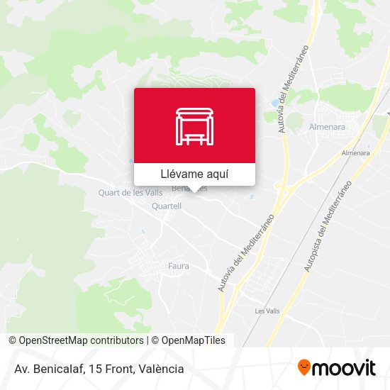 Mapa Av. Benicalaf, 15 Front