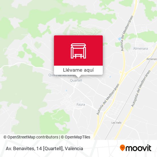 Mapa Av. Benavites, 14 [Quartell]