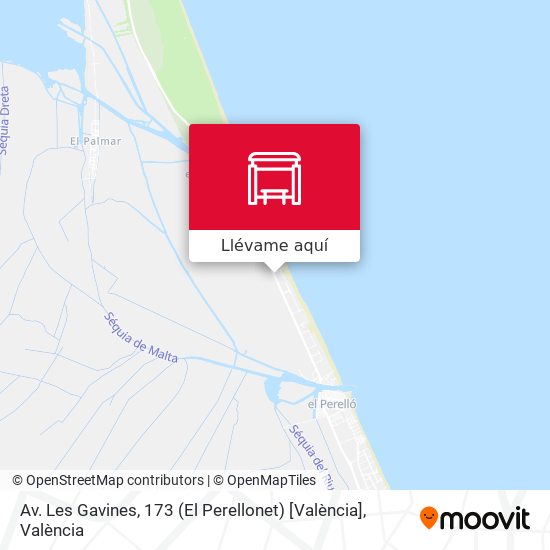 Mapa Av. Les Gavines, 173 (El Perellonet) [València]