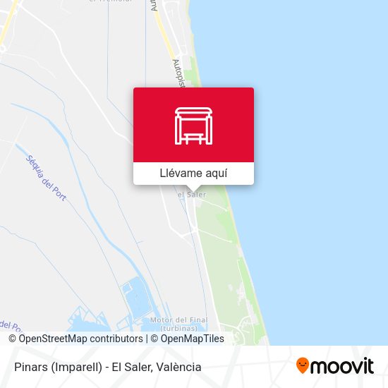 Mapa Pinars (Imparell) - El Saler
