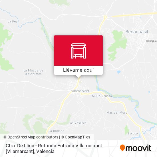 Mapa Ctra. De Llíria - Rotonda Entrada Villamarxant [Vilamarxant]