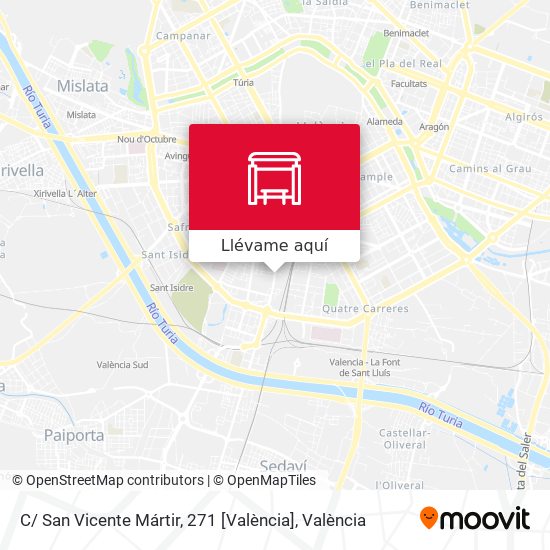 Mapa C/ San Vicente Mártir, 271 [València]