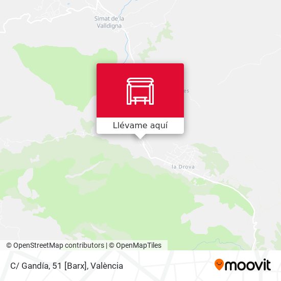 Mapa C/ Gandía, 51 [Barx]