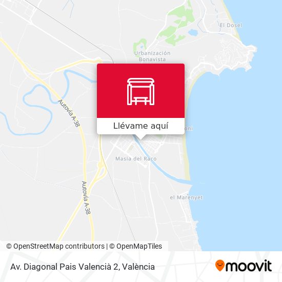 Mapa Av. Diagonal Pais Valencià 2