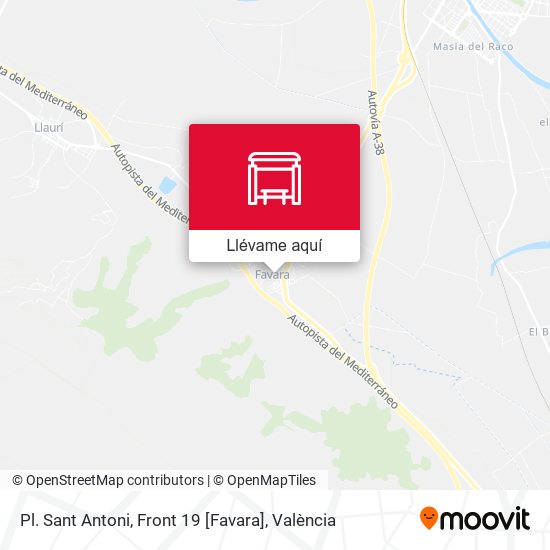 Mapa Pl. Sant Antoni, Front 19 [Favara]