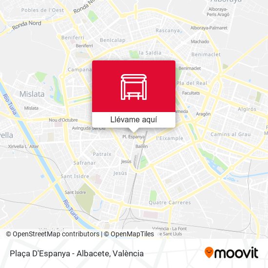 Mapa Plaça D'Espanya - Albacete