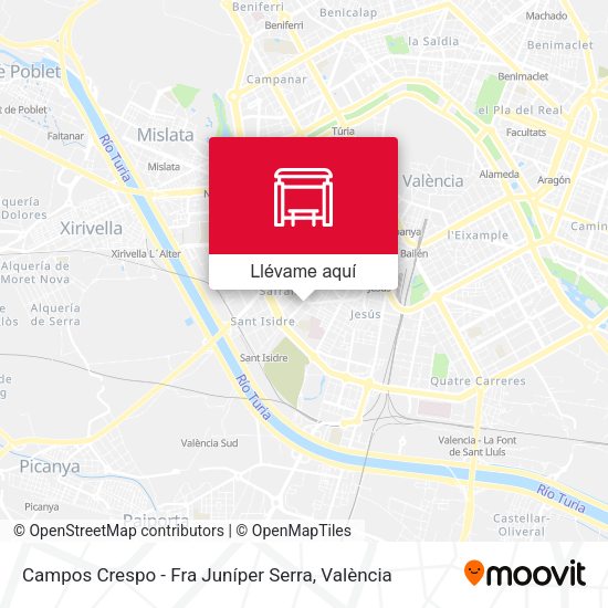 Mapa Campos Crespo - Fra Juníper Serra