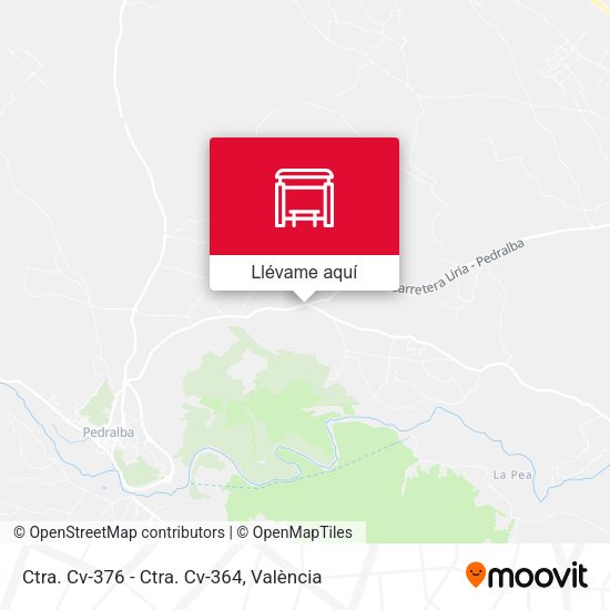 Mapa Ctra. Cv-376 - Ctra. Cv-364