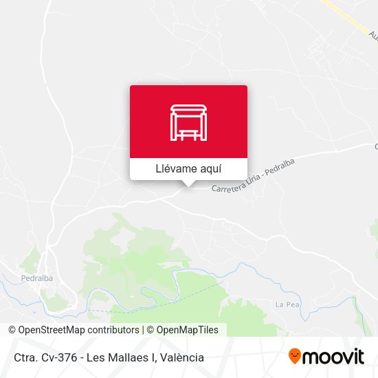 Mapa Ctra. Cv-376 - Les Mallaes I