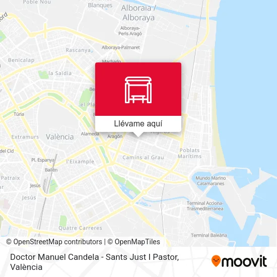 Mapa Doctor Manuel Candela - Sants Just I Pastor