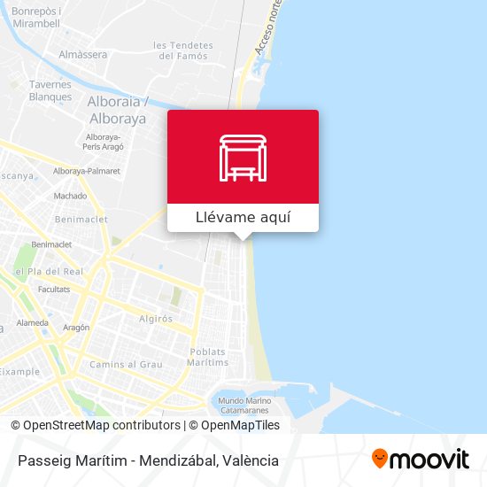 Mapa Passeig Marítim - Mendizábal