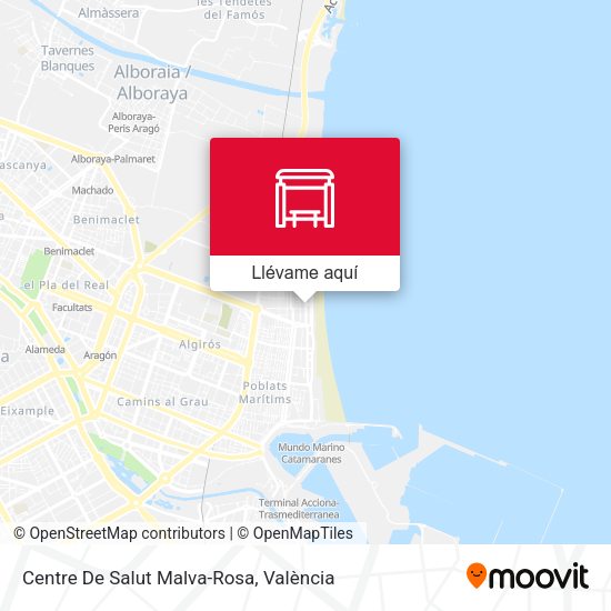 Mapa Centre De Salut Malva-Rosa