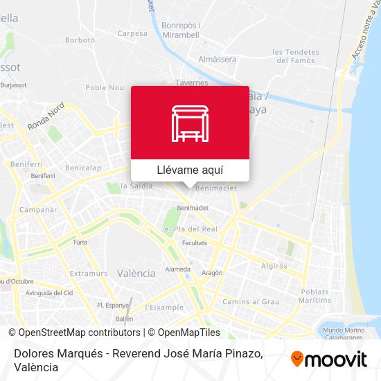 Mapa Dolores Marqués - Reverend José María Pinazo