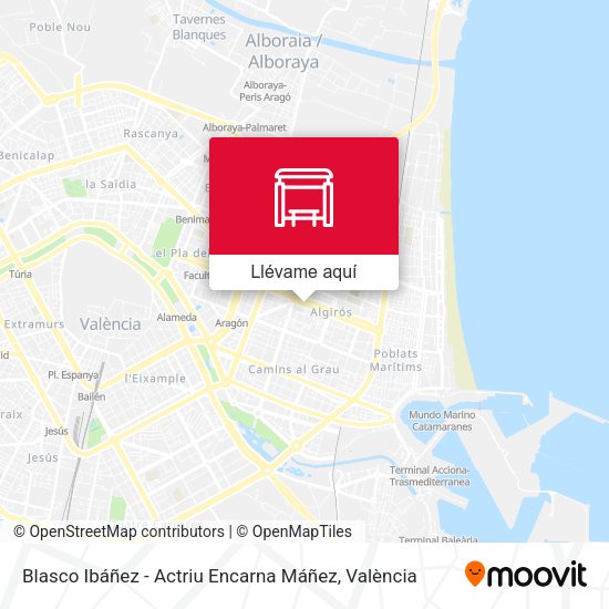 Mapa Blasco Ibáñez - Actriu Encarna Máñez