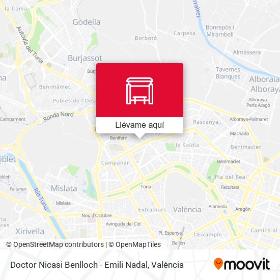 Mapa Doctor Nicasi Benlloch - Emili Nadal