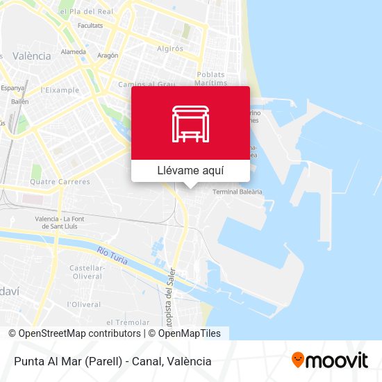 Mapa Punta Al Mar (Parell) - Canal