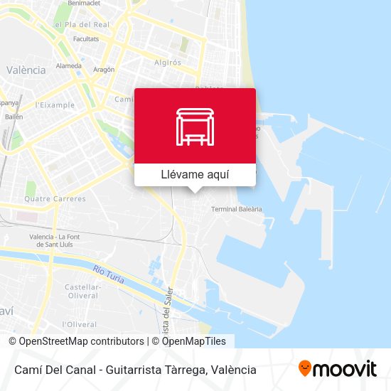 Mapa Camí Del Canal - Guitarrista Tàrrega