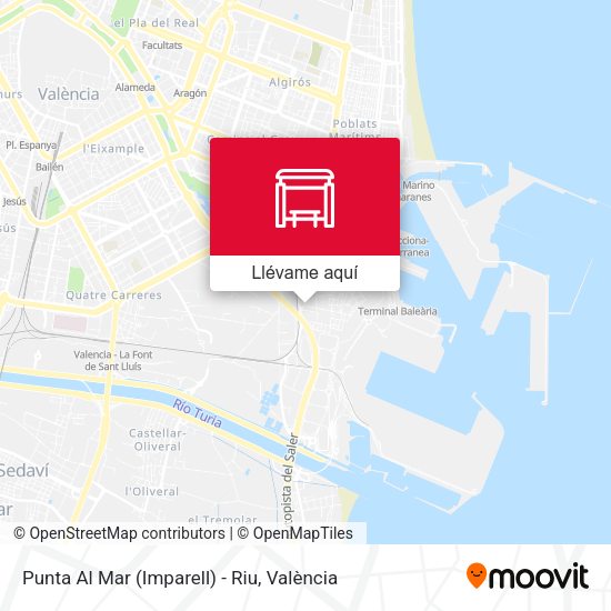Mapa Punta Al Mar (Imparell) - Riu