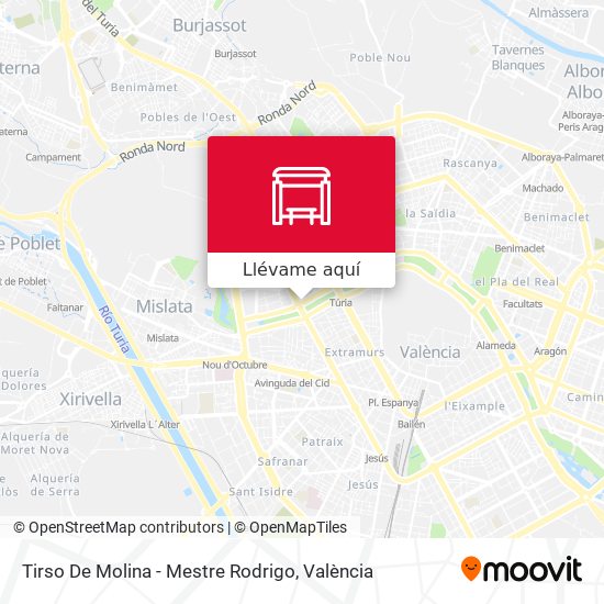 Mapa Tirso De Molina - Mestre Rodrigo