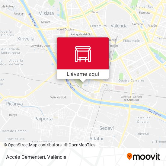 Mapa Accés Cementeri
