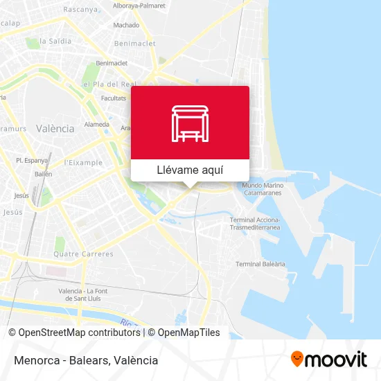 Mapa Menorca - Balears