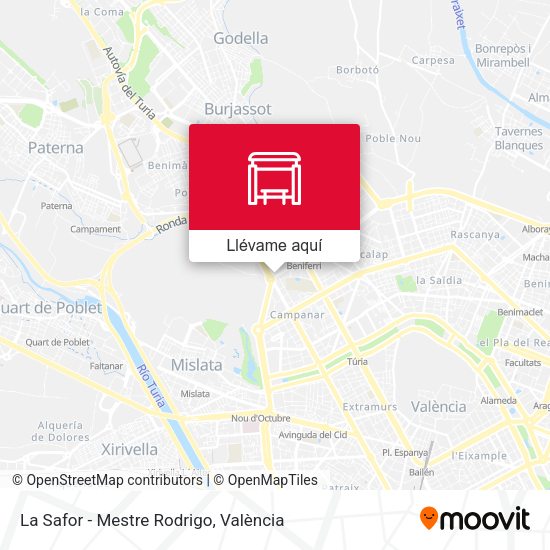 Mapa La Safor - Mestre Rodrigo