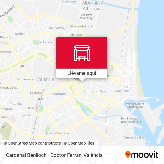 Mapa Cardenal Benlloch - Doctor Ferran