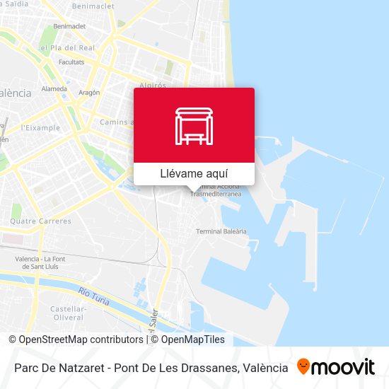 Mapa Parc De Natzaret - Pont De Les Drassanes