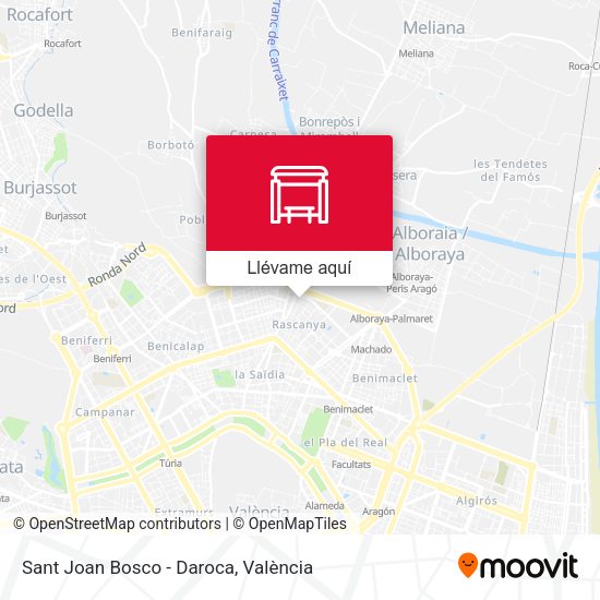 Mapa Sant Joan Bosco - Daroca
