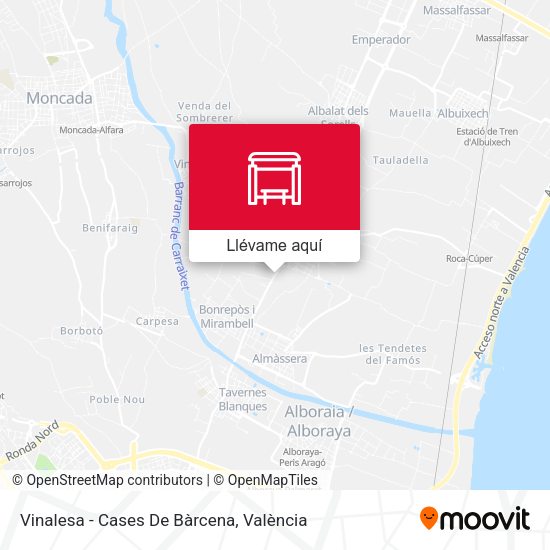 Mapa Vinalesa - Cases De Bàrcena