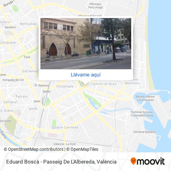 Mapa Eduard Boscà - Passeig De L¿Albereda