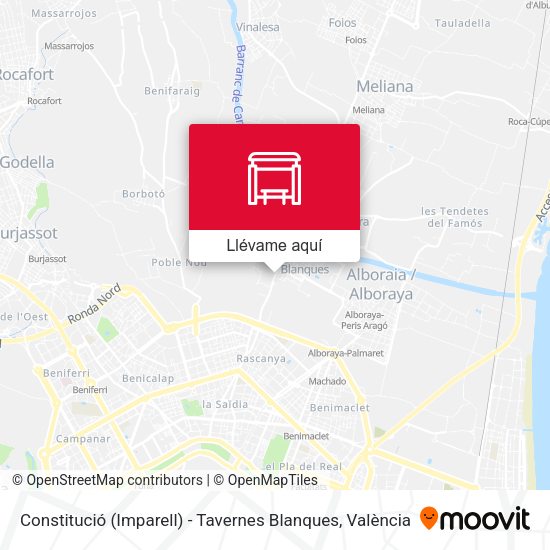 Mapa Constitució (Imparell) - Tavernes Blanques