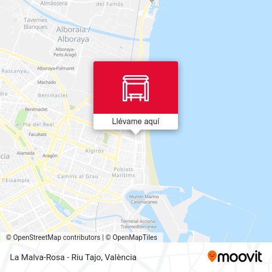 Mapa La Malva-Rosa - Riu Tajo