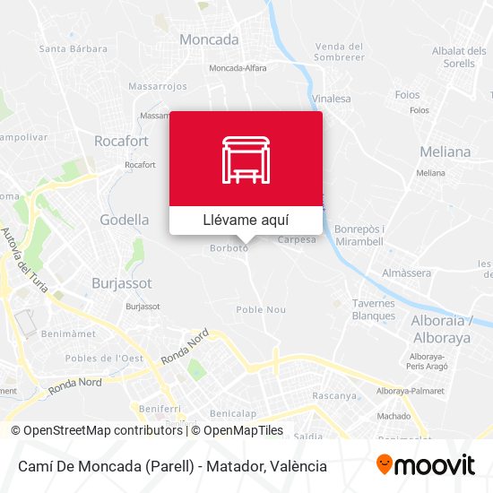 Mapa Camí De Moncada (Parell) - Matador