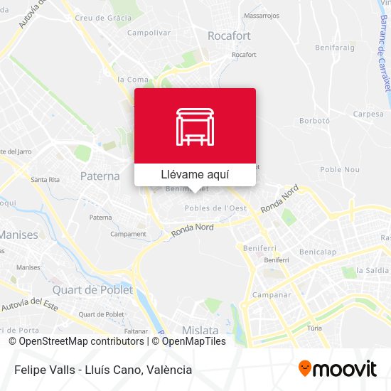 Mapa Felipe Valls - Lluís Cano