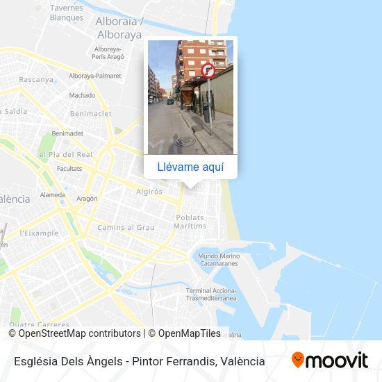 Mapa Església Dels Àngels - Pintor Ferrandis
