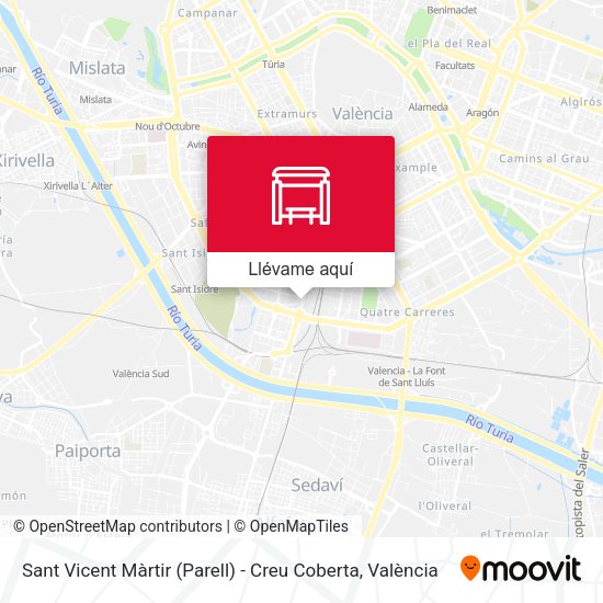 Mapa Sant Vicent Màrtir (Parell) - Creu Coberta