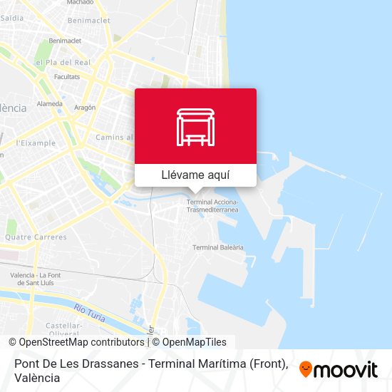 Mapa Pont De Les Drassanes - Terminal Marítima (Front)