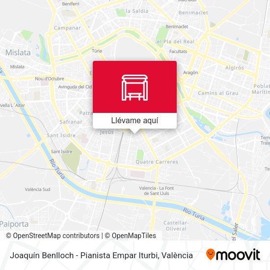 Mapa Joaquín Benlloch - Pianista Empar Iturbi